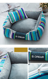 Striped Dog Bed