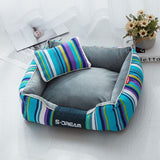 Striped Dog Bed