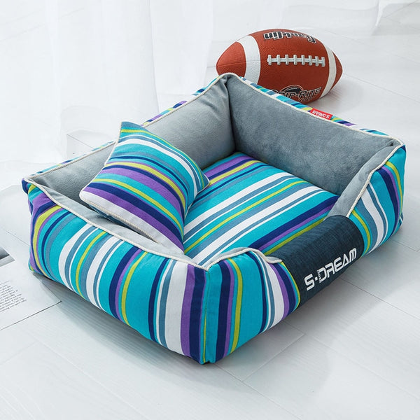 Striped Dog Bed