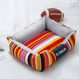 Striped Dog Bed