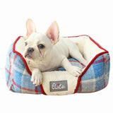 Plaid Dog Bed