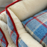 Plaid Dog Bed