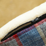 Plaid Dog Bed